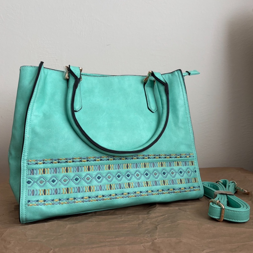 (N/A) Turquoise shoulder bag